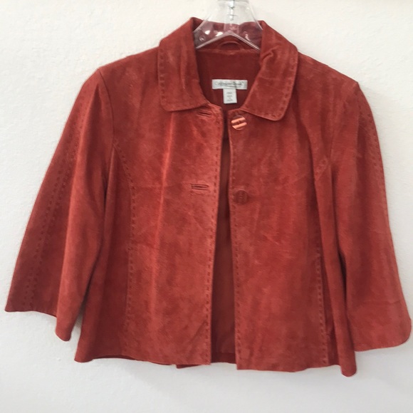 Coldwater Creek Jackets & Blazers - Leather jacket, unique color and style